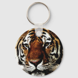 Wild Tiger Artwork Sleutelhanger