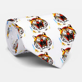 Wild Tiger Artwork Stropdas (Opgerold)