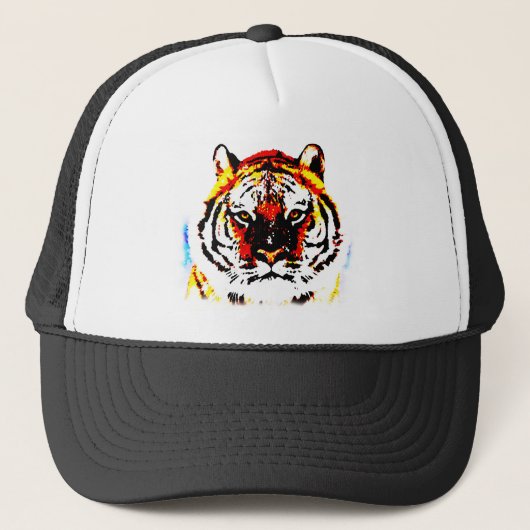 Wild Tiger Artwork Trucker Pet (Voorkant)