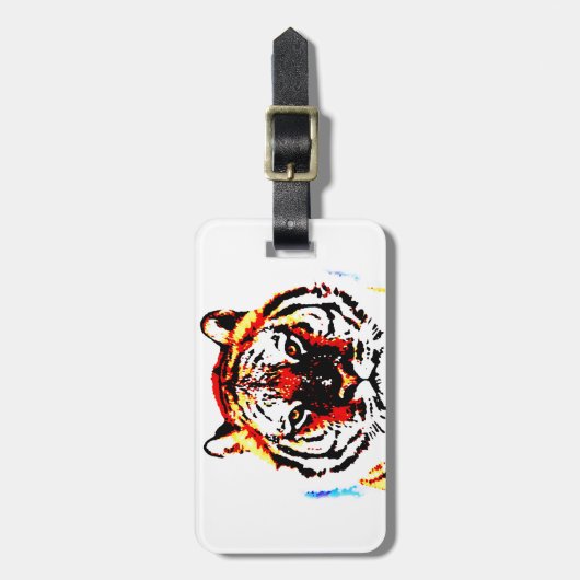 Wild Tiger Bagagelabel (Voorkant verticaal)