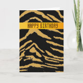 Wild Tiger Birthday Kaart (Voorkant)
