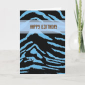 Wild Tiger Birthday Kaart (Voorkant)