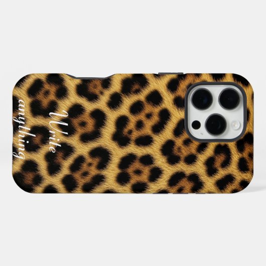 Wild Tiger Bont Telefoonhoesje - Animal Print iPhone Hoesje (Achterkant horizontaal)