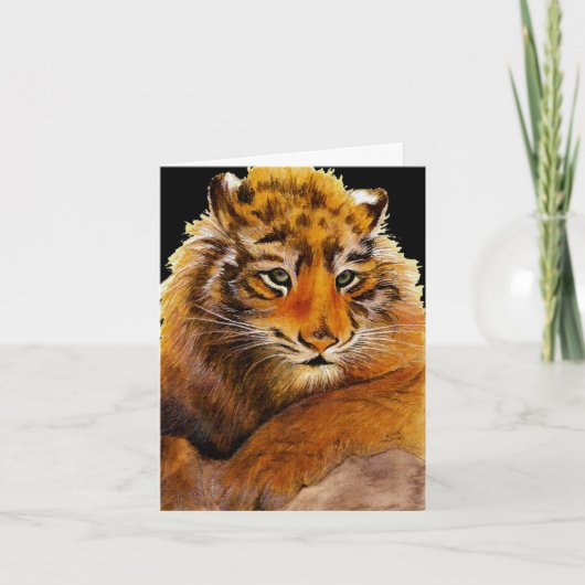 Wild Tiger Cub krijgt een goede Kaart (Voorkant)