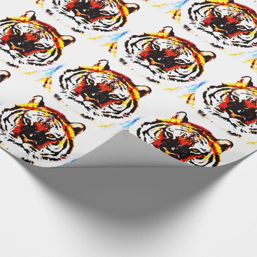 Wild Tiger Eyes Cadeaupapier (Hoek)