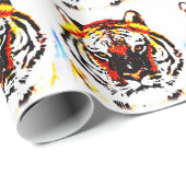 Wild Tiger Eyes Cadeaupapier (Rol Hoek)