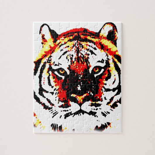 Wild Tiger Eyes Legpuzzel (Verticaal)