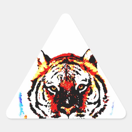 Wild Tiger Eyes Sticker (Voorkant)