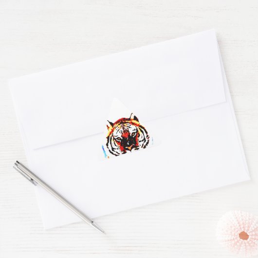 Wild Tiger Eyes Sticker (Envelop)