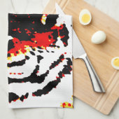 Wild Tiger Eyes Theedoek (Quarter Fold)