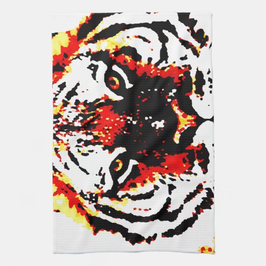 Wild Tiger Eyes Theedoek (Verticaal)