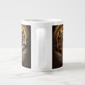 Wild Tiger Face Jumbo Soep of Koffie Mok (Achterkant)