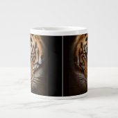 Wild Tiger Face Jumbo Soep of Koffie Mok (Voorkant)