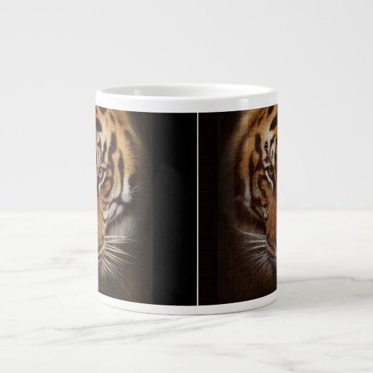 Wild Tiger Face Jumbo Soep of Koffie Mok (Voorkant)