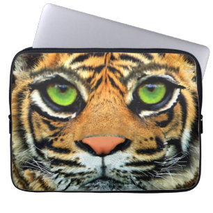 Wild Tiger Face Laptop Sleeve
