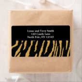 Wild Tiger Fur Pattern Etiket (Insitu)