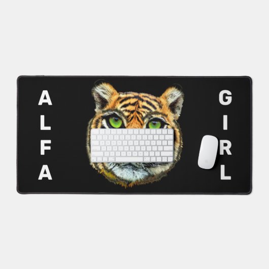 Wild Tiger gepersonaliseerd Bureaumat (Keyboard & Muis)