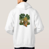 “Wild Tiger in the Forest – Natural Light Jungle D Hoodie (Achterkant)