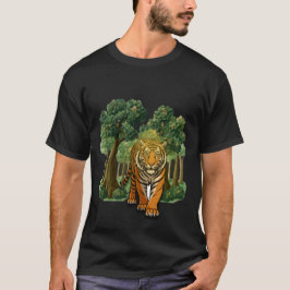“Wild Tiger in the Forest – Natural Light Jungle D T-shirt