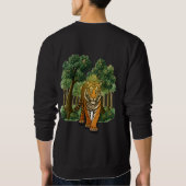 “Wild Tiger in the Forest – Natural Light Jungle D Trui (Achterkant)
