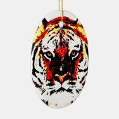 Wild Tiger Keramisch Ornament (Rechts)
