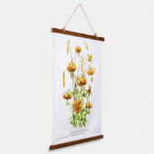 Wild Tiger Lilies Floral Botanical Art Hangend Wandkleed (Gebogen)