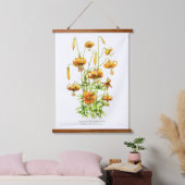 Wild Tiger Lilies Floral Botanical Art Hangend Wandkleed (Slaapkamer)