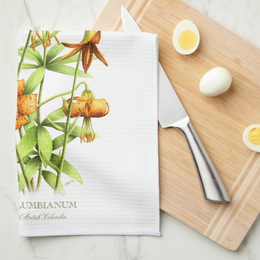 Wild Tiger Lilies Theedoek (Quarter Fold)