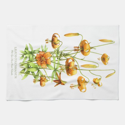 Wild Tiger Lilies Theedoek (Horizontaal)