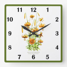 Wild Tiger Lily Flower Botanical Art