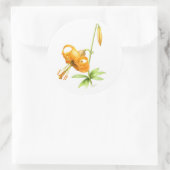 Wild Tiger Lily Ronde Sticker (Tas)