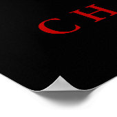 Wild Tiger Motivatie Challenge  Sepia Poster (Hoek)