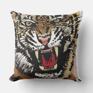 Wild Tiger Pillow Buitenkussen