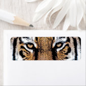 Wild Tiger Portret Grafische persstijl Etiket (Insitu)