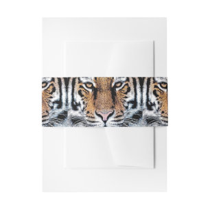 Wild Tiger Portret Grafische persstijl Uitnodigingen Wikkel