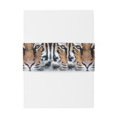 Wild Tiger Portret Grafische persstijl Uitnodigingen Wikkel (Achterkant Voorbeeld)