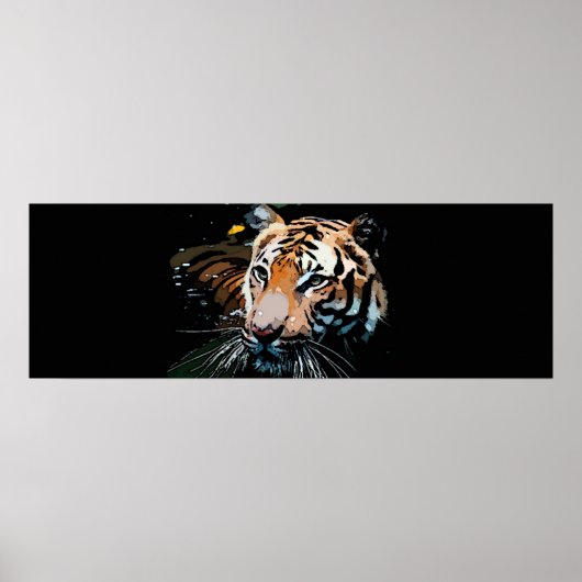 Wild Tiger Poster Print (Voorkant)
