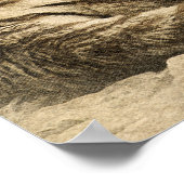 Wild Tiger Safari Oerwoud Kunstwerk Foto Poster (Hoek)