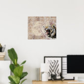 Wild Tiger Safari Oerwoud Kunstwerk Foto Poster (Thuiskantoor)