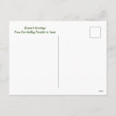 Wild Tiger Season's Groeten Kerstparadijs Feestdagenkaart (Achterkant)