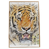 Wild Tiger Sketch - Safari Thema Medium Cadeauzakje (Voorkant)