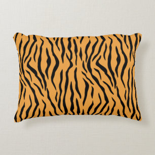 Wild Tiger Skin Pattern Accent Pillow Accent Kussen