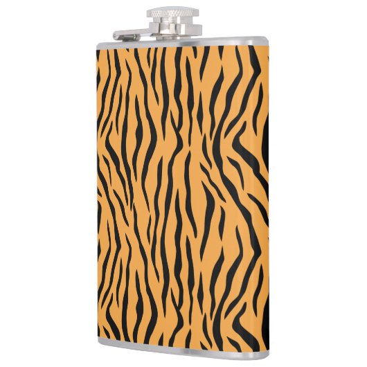 Wild Tiger Skin Pattern Heupfles (Links)