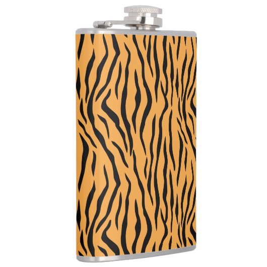 Wild Tiger Skin Pattern Heupfles (Rechts)