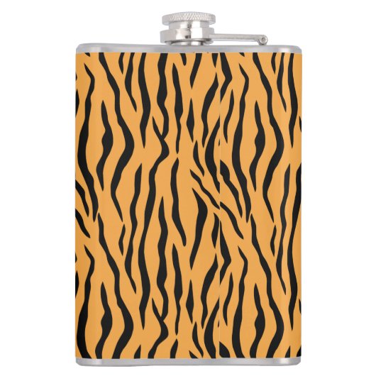 Wild Tiger Skin Pattern Heupfles (Achterkant)