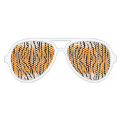 Wild Tiger Stripes Aviator Zonnebril (Voorkant)