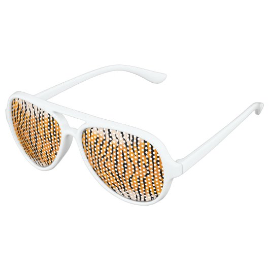 Wild Tiger Stripes Aviator Zonnebril (Gekanteld)