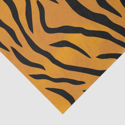 Wild Tiger Stripes Pattern Tissuepapier (Detail)