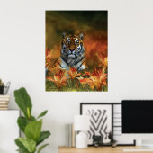 Wild Tigers Art Poster/Print Poster (Thuiskantoor)