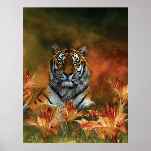 Wild Tigers Art Poster/Print Poster (Voorkant)